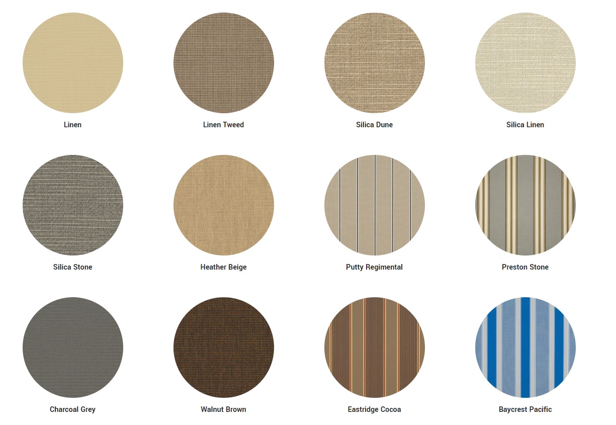 COLORS - Houston Retractable Awnings Sales and Installation - Earth Ideas