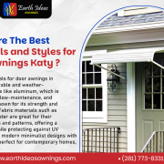 What Are The Best Materials and Styles for Door Awnings Katy